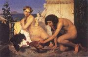 Jean Leon Gerome The Cock Fight oil painting reproduction